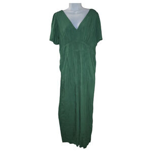 Old Navy Women XL NWT Green Waist Defined Puff Sleeve Jumpsuit Spring Easter